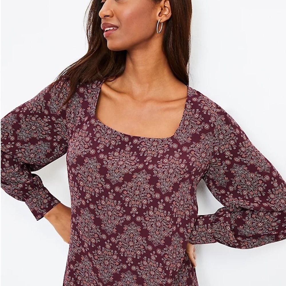 LOFT | Chandelier Print Top